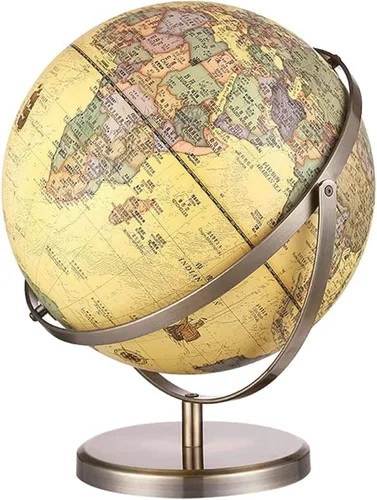 Vista 8 de Globos geográficos de 720 ° de rotación completa de alta definición globo mundial de escritorio globos geográficos para adultos estudiantes globos