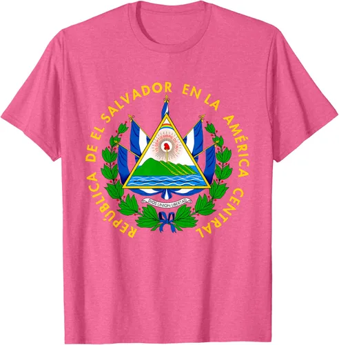 Vista 39 de Camiseta con diseño de emblema de la bandera de El Salvador