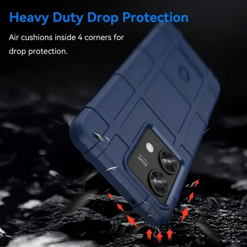 Vista 4 de Funda delgada para Motorola Edge 40 Neo, resistente funda duradera para exteriores, protección anticaídas de grado militar y cubierta protectora