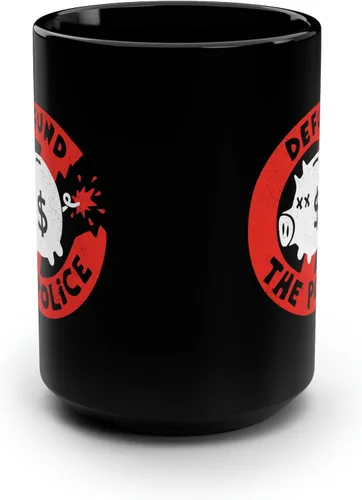 Vista 7 de Defund the Police - Taza de café negra de cerámica de 15 onzas – Fuck the Police – Tazas de protesta con refranes – Acab 1213 All Cops are Bastards