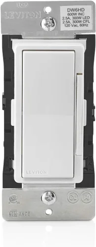 Vista 3 de Productos WiFi Leviton, no se requiere un Hub, funciona con Amazon Alexa, DW6HD-1BZ