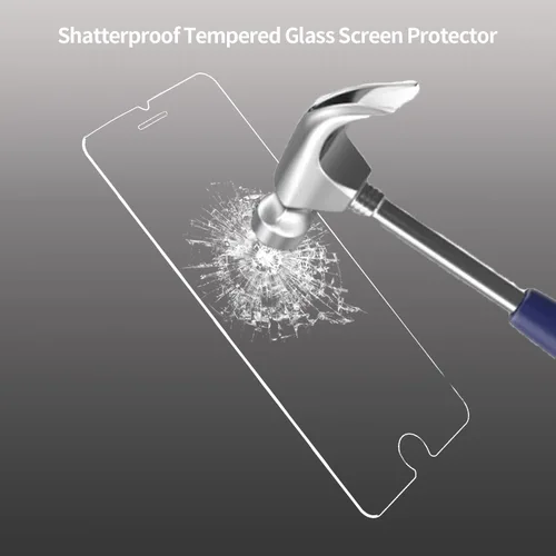 Vista 5 de Deara ArmorPro 9H+ Protector de pantalla de vidrio templado para iPhone 8/7/6s/6/SE 3 (2022) 3ª generación, SE 2 (2020) 2ª [4.7 pulgadas]