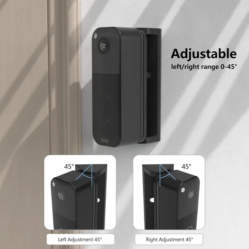 Vista 2 de Soporte angular para timbre de video Blink (modelo más nuevo), soporte de cámara para timbre Blink de 2ª generación, kit de montaje en pared