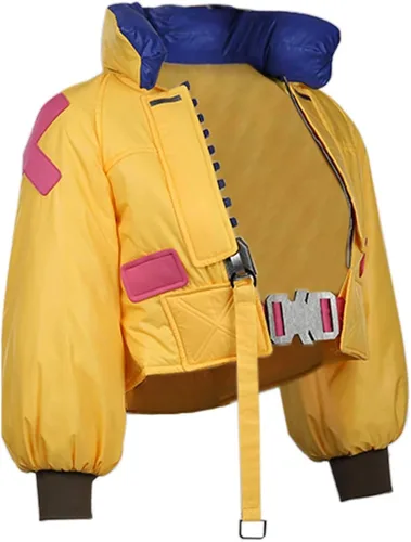 Vista 2 de Taeyue Chaqueta Killjoy para mujer disfraz de Halloween y cosplay con bolsa