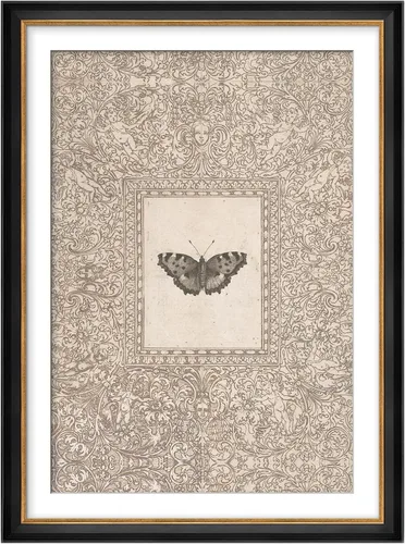 Vista 132 de MUDECOR Lienzo enmarcado prémium para pared, pinos nevados en bosque de invierno, ilustraciones modernas, arte contemporáneo, escénico, divertido