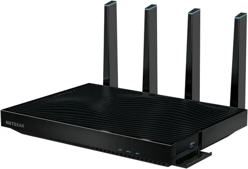 Vista 3 de Router WiFi inteligente AC1750 Netgear, doble banda gigabit 802.11ac (R6400-100NAS)