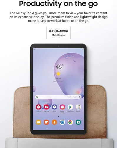 Vista 6 de Samsung Galaxy Tab A 8.4" (2020) 32GB T307U WiFi+LTE Tableta desbloqueada Mocha (Reacondicionada)