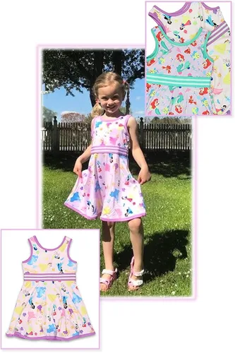Vista 7 de Disney Vestido ultra suave de princesa para niñas pequeñas