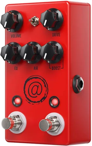 Vista 2 de JHS Overdrive Pedal de efectos de guitarra, Rojo