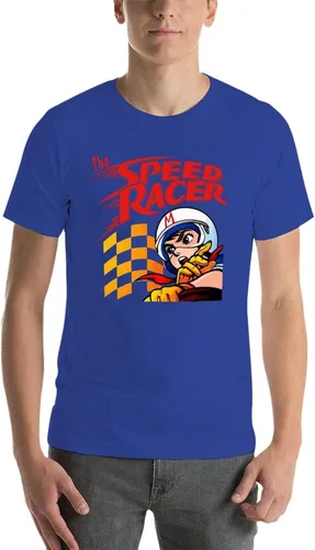 Vista 6 de COROBAN Camisetas deportivas clásicas Go Speed Racer para hombre, Azul