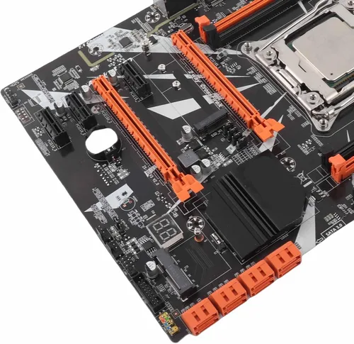 Vista 6 de Dpofirs Placa base X99 CPU Combo, LGA 2011-3 E5 2620 V3 placa base CPU, memoria DDR4 de 4 canales, tarjeta de red Gigabit, interfaz NVME M.2