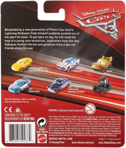 Vista 8 de Disney Pixar Cars 3 Vehículo fundido a presión de Rayo McQueen fabuloso