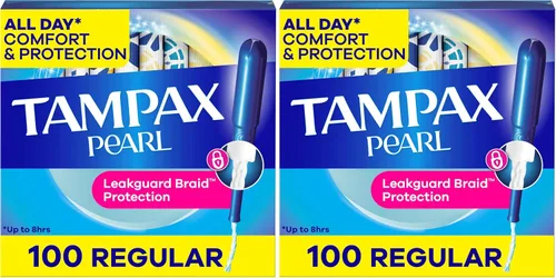 Vista 14 de Tampax Tampones de perlas para mujer, con trenza LeakGuard, absorción regular, sin perfume, 36
