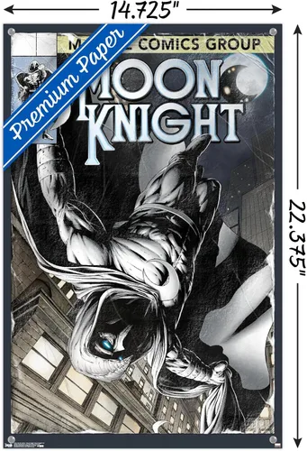 Vista 3 de Marvel Comics - Póster de pared con alfileres de empuje - Caballero de la Luna #194
