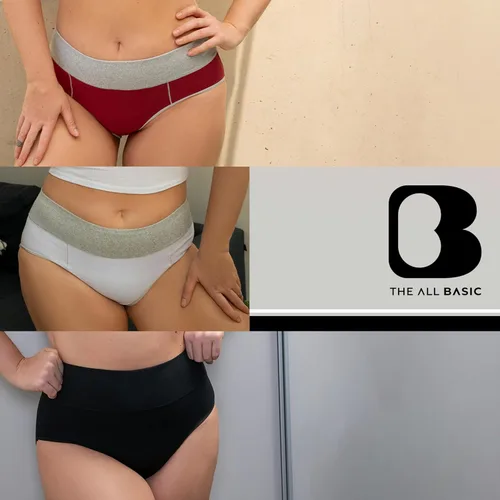 Vista 9 de THE ALL BASIC Panties for Women Pack x5 Lingerie - XS to XXXL Underwear Women High Waisted Underwear Cotton Underwear