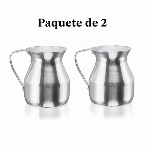 Vista 2 de IMUSA USA (2 unidades) - Jarra tradicional de aluminio de 2 cuartos de galón "Chocolatera