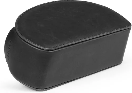 Vista 9 de Otto porta control remoto con 5 bolsillos para DVD, Blu-Ray, TV, Roku o Apple TV - PU piel con forro de gamuza - Delgado, living compacto o depósito