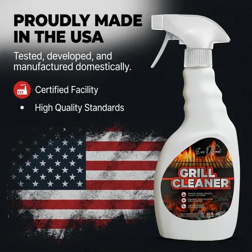 Vista 7 de Evo Dyne Spray limpiador de parrilla (32 onzas), fabricado en Estados Unidos, limpia rápidamente los alimentos quemados y la grasa de las rejillas