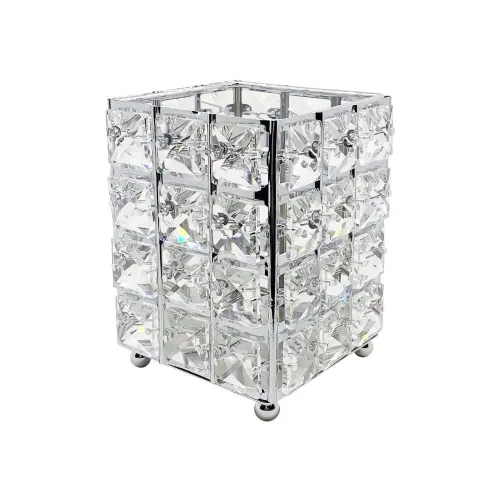 Vista 7 de Miaowater - Organizador de brochas de maquillaje para guardar brochas de maquillaje, delineador de ojos. plateado
