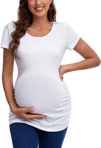 Vista 3 de Liu & Qu, camiseta, tops, ropa de maternidad clásica para mujer
