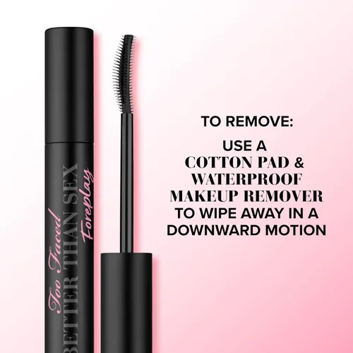 Vista 4 de Too Faced Better Than Sex Foreplay Mascara Primer Waterproof Eyelash Primer for Volume and Length Nourishing Argan Oil + Grape Seed Oil Formula