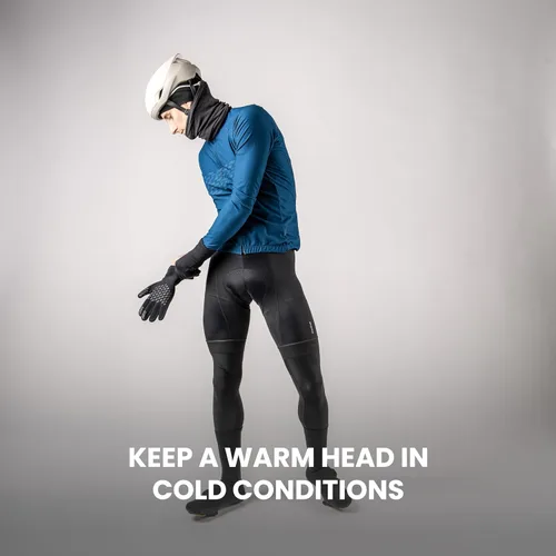 Vista 5 de GripGrab Merino Blend - Gorro de invierno ligero para debajo del casco, gorro térmico de lana para bicicleta, gorra transpirable Negro