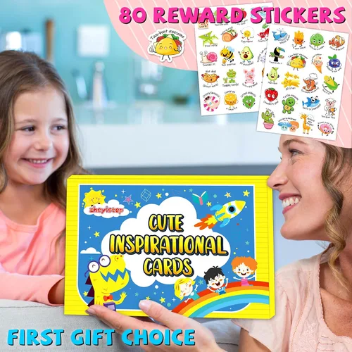 Vista 4 de zheyistep 160 notas motivacionales para el almuerzo para niños, lindas tarjetas inspiradoras para niños, niñas, adolescentes de mamá, divertidas