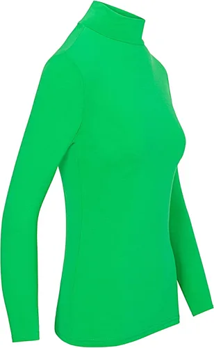 Vista 5 de Natural Uniforms Camiseta de manga larga con cuello alto falso para mujer