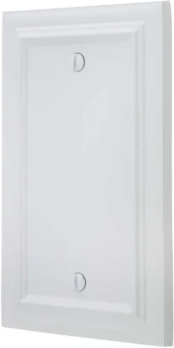 Vista 23 de Amerelle Continental AmerTac 94BVB – 1 tapa de tomacorriente en blanco, de metal fundido, con aspecto de bronce envejecido