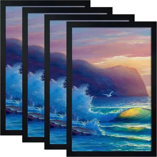 Vista 26 de SESEAT Portarretratos negros de 8 x 10 pulgadas para pared o mesa, para exhibir fotos de 8 x 10 pulgadas con paspartú o de 9 x 11 pulgadas sin