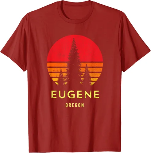 Vista 57 de Camiseta Eugene Oregon, Negro, S