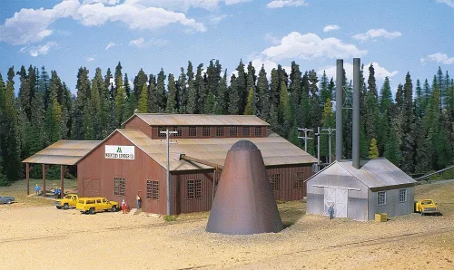 Vista 2 de Walthers Cornerstone Serie Kit HO Escala Mountain Lumber Company Aserradero