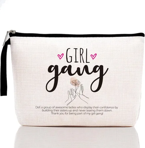 Vista 7 de Hanamiya Na Bolsas de fin de semana para mujer, bolsa de cosméticos, Beige0010