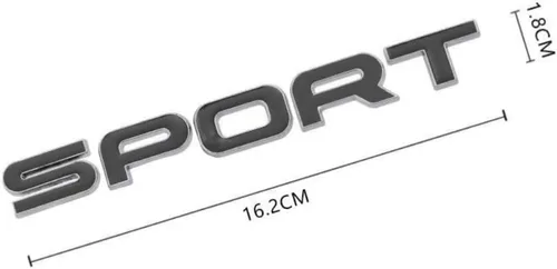 Vista 2 de 1 calcomanía para maletero trasero con emblemas deportivos elevados en 3D (negro)