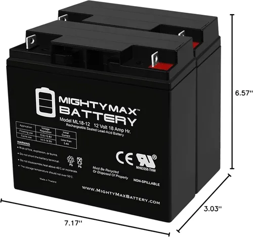 Vista 8 de Mighty Max Battery Batería de 12V 18AH SLA para Die Hard Portable Jump Starter 1150