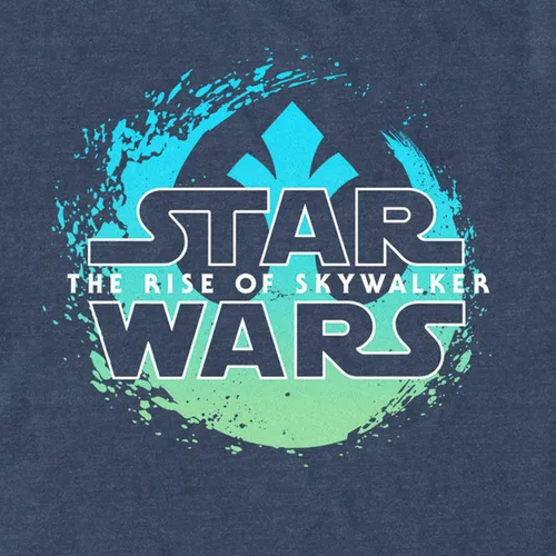 Vista 2 de STAR WARS Men's The Rise of Skywalker Rebel Wave Logo T-Shirt