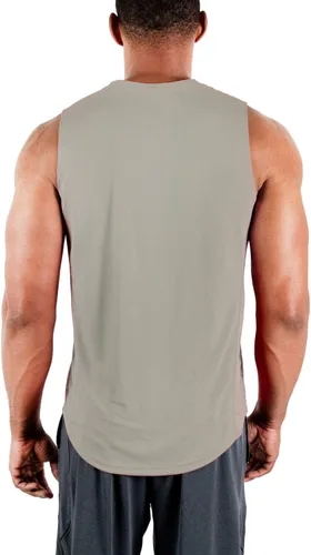 Vista 3 de DEVOPS - Paquete de 3 camisetas sin mangas para hombre, ajuste seco, para músculos, camiseta de entrenamiento