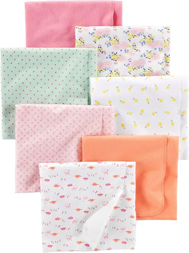 Vista 8 de Simple Joys by Carter's - Paquete de 7 mantas de franela para bebés unisex