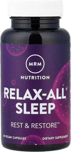 Vista 4 de MRM Relax-All Suplemento dietético - Apoyo al estrés para mujeres y hombres, con GABA, L-teanina y magnesio, promueve el equilibrio mental