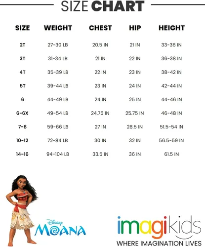 Vista 7 de Disney Moana - Camiseta y falda con estampado para niñas pequeñas y grandes