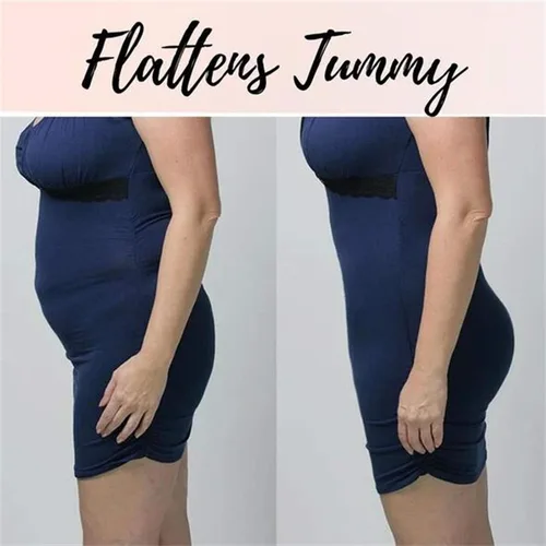 Vista 4 de NW Pantalones moldeadores para mujer de compresión cruzada de ABS de cintura alta control de abdomen moldeadores