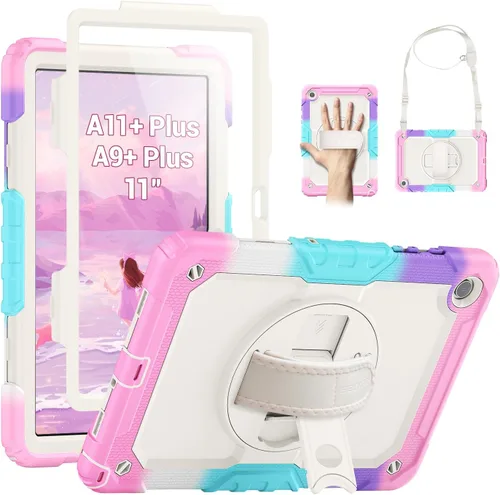 Vista 14 de SEYMAC Funda para Samsung Galaxy Tab A9+/ A9 Plus Funda de 11 pulgadas 2023 (SM-X210/X216/X218), de servicio pesado resistente a prueba de golpes