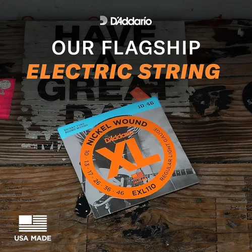 Vista 3 de D'Addario XL EXL157 - Cuerdas de níquel para guitarra eléctrica de 6 cuerdas, entonación perfecta, sensación consistente, durabilidad fiable