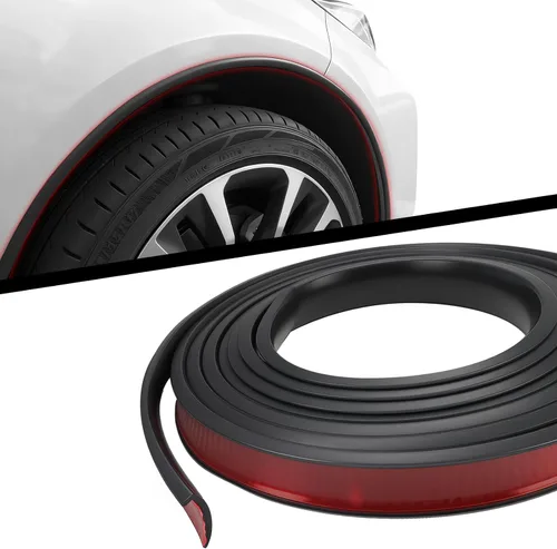 Vista 8 de AUTOXBERT 3M/10Pies Estilo L para Guardabarros de Coche y Camión, Cubierta de Cantoneras de Rueda, Sello de Goma para Labios del Coche, Parachoques
