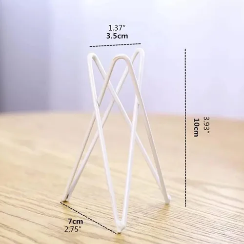 Vista 5 de ljhnba Soporte para plantas de aire de estilo nórdico, soporte de maceta de metal, soporte geométrico de hierro Tillandsia, exhibición de arte