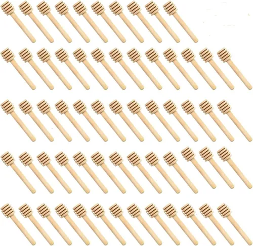 Vista 9 de 25 palitos de miel de madera, palitos de miel de 3 pulgadas, mini palitos de panal de abeja, pequeños minicargos de miel a granel para baby shower