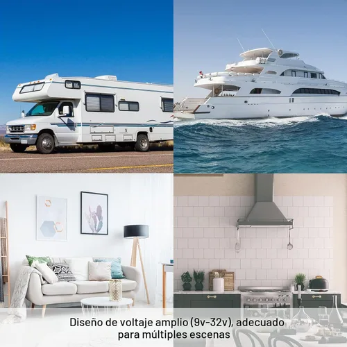 Vista 6 de SYLVOX 22'' Smart TV Digital de 12 Voltios Combo de Vídeo en Disco FHD 1080P Android 11.0, con Conexión Inalámbrica WiFi ARC CEC, para Hogar
