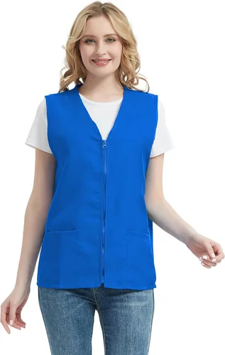 Vista 3 de TOPTIE Chaleco de actividades voluntarias para adultos, uniforme de supermercado, chaleco de trabajo