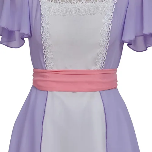 Vista 6 de Titanic Rose - Disfraz de traje de baño, vestido de color rosa blanco y morado, vestido de fiesta de noche para mujer, vestido de regencia