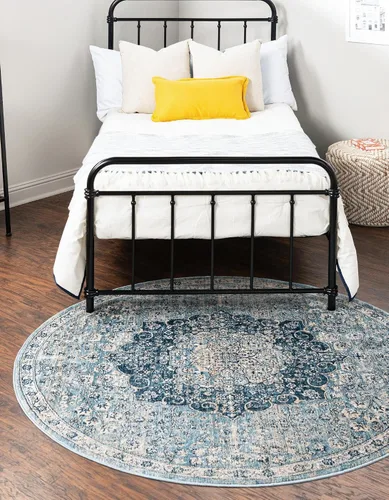 Vista 10 de Unique Loom Newport Collection - Alfombra de área con olmos (2' x 3' 11" gris/marfil)